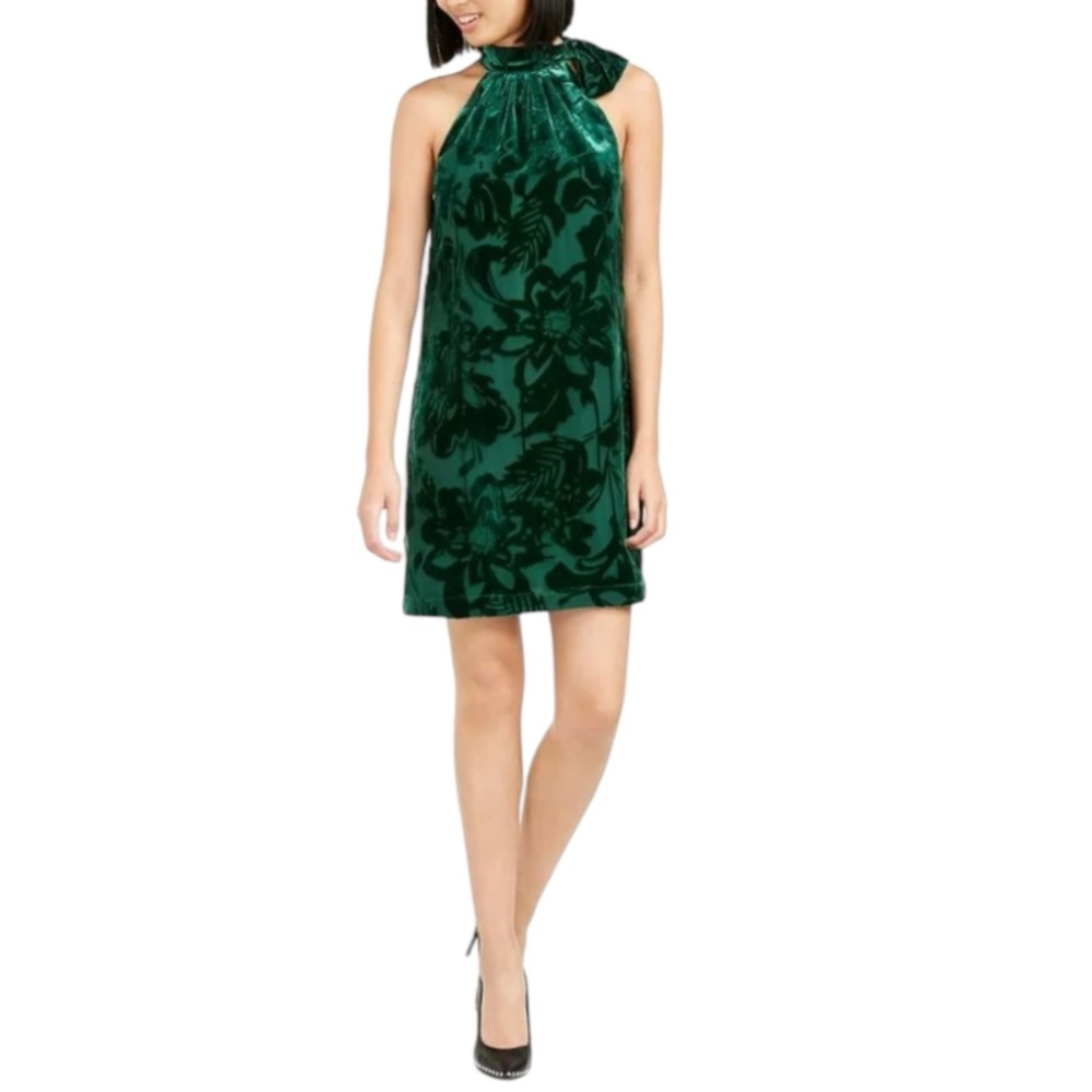 Trina Turk Wish Velvet Burnout Shift Dress SZ M NWOT